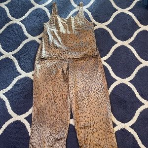 🐆Victoria’s Secret Leopard Satin Pajamas